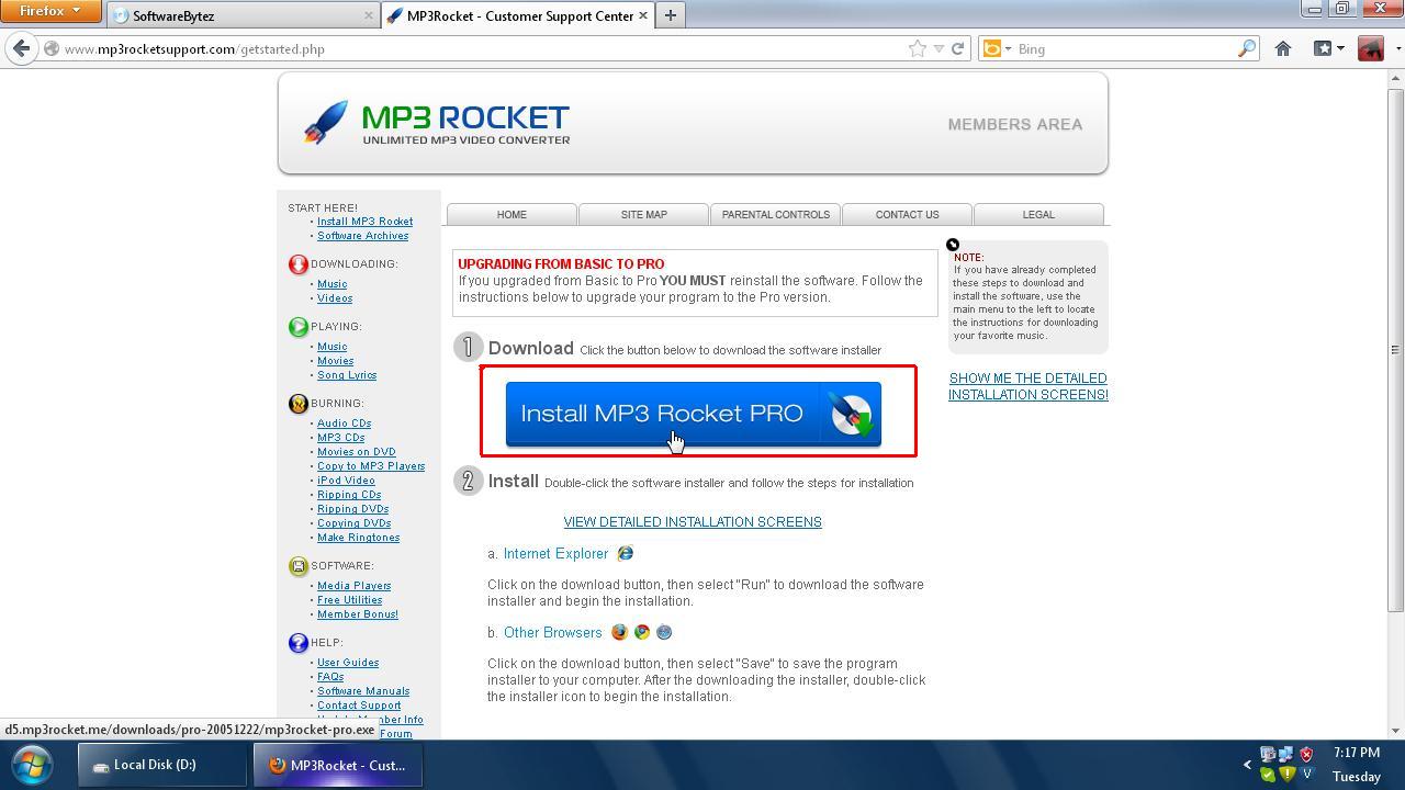 rocket mp3 pro download